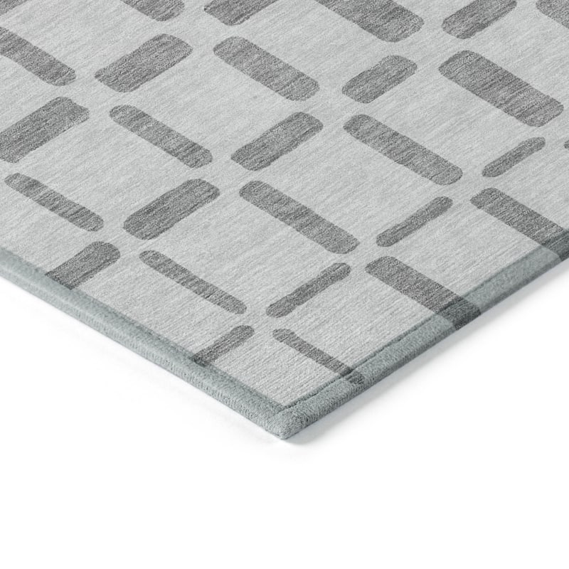 HomeRoots Geometric Transitional Rectangle Outdoor Rug