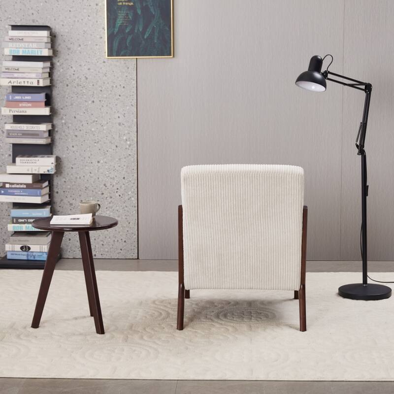 Mid-Century Modern Accent Chair & Coffee Table Set, Vintage Luxury Style, Leisure Chair & coffee table