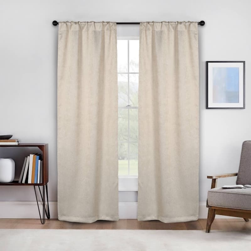 Superior Senna Washable Room Darkening Curtains, Set of 2 Panels