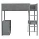 preview thumbnail 13 of 18, Multifunctional Design Twin Size Loft Bed with Convertible Desk