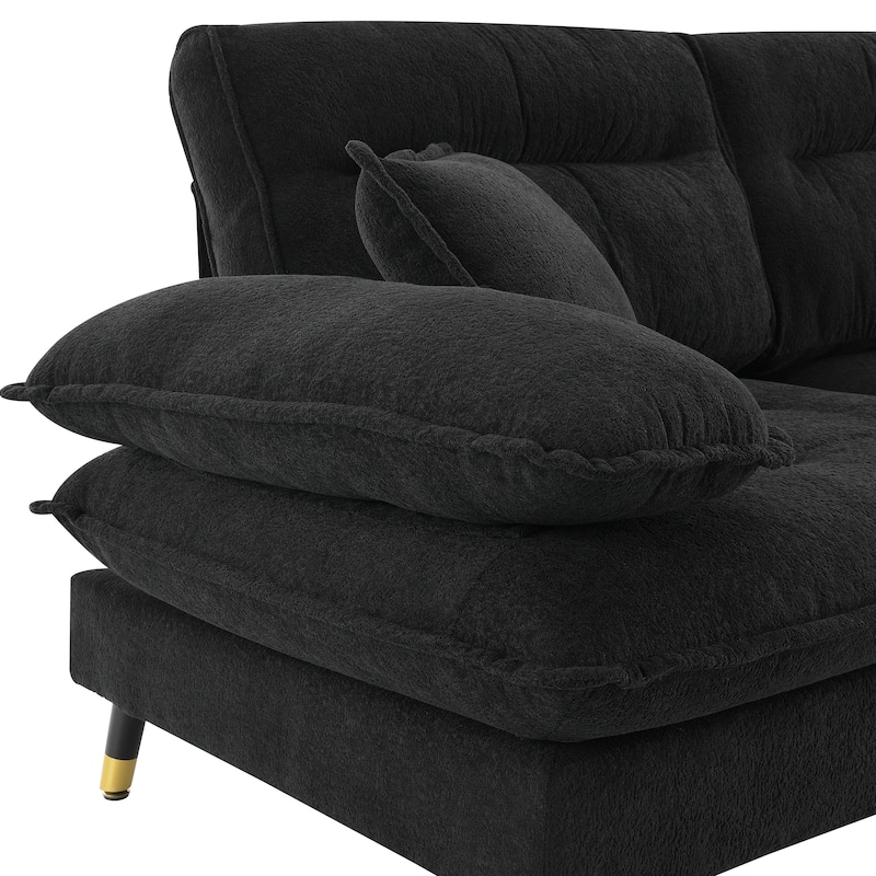 L shaped Convertible Sectional Sofa