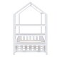 preview thumbnail 11 of 36, House-Shaped Twin Bed with Fence Rails and Storage Shelving