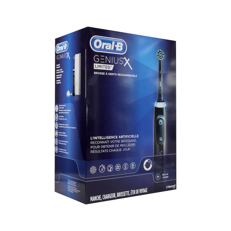 Oral-B Genius X Limited Rechargeable Electric Toothbrush Midnight Black and White