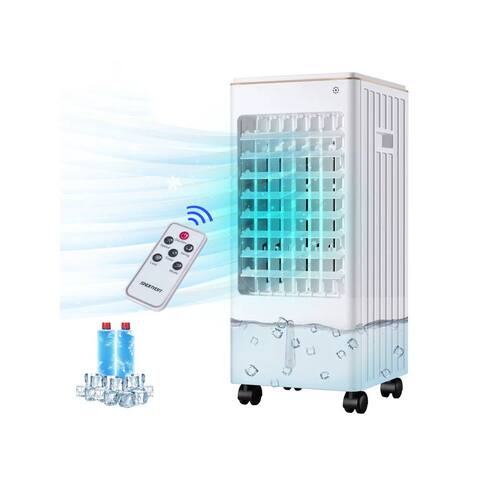 Portable Evaporative Air Cooler Fan Anion Humidify with Remote Control