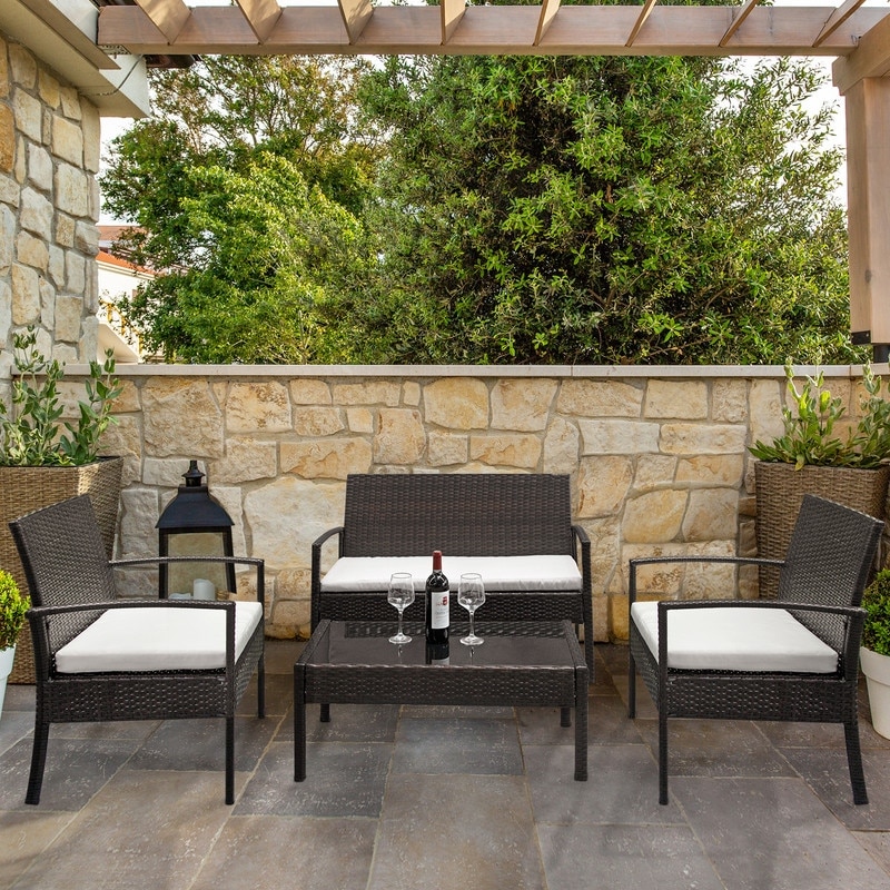 Walnew 4 on sale pcs outdoor patio