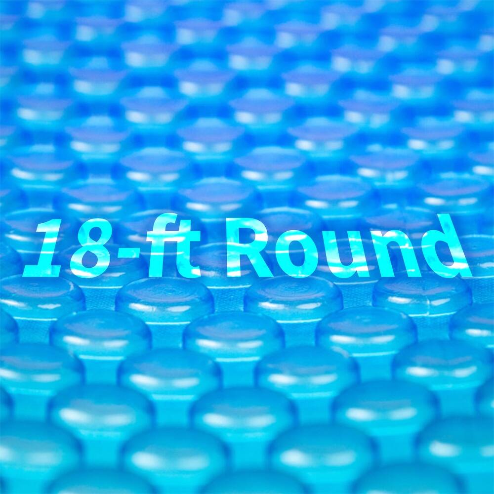 8-mil Solar Blanket for 12-ft Round Above-Ground Pools - Blue - 12' Round