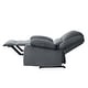 preview thumbnail 50 of 79, Vegan Leather Upholstered Push Back Manual Recliner Chair