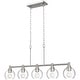 preview thumbnail 50 of 56, 4/5-Light Kitchen Island Pendant Light Fixture with Clear Glass Shades