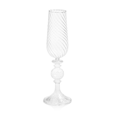 Rialto Twisted Optic Champagne Glasses, Set of 4