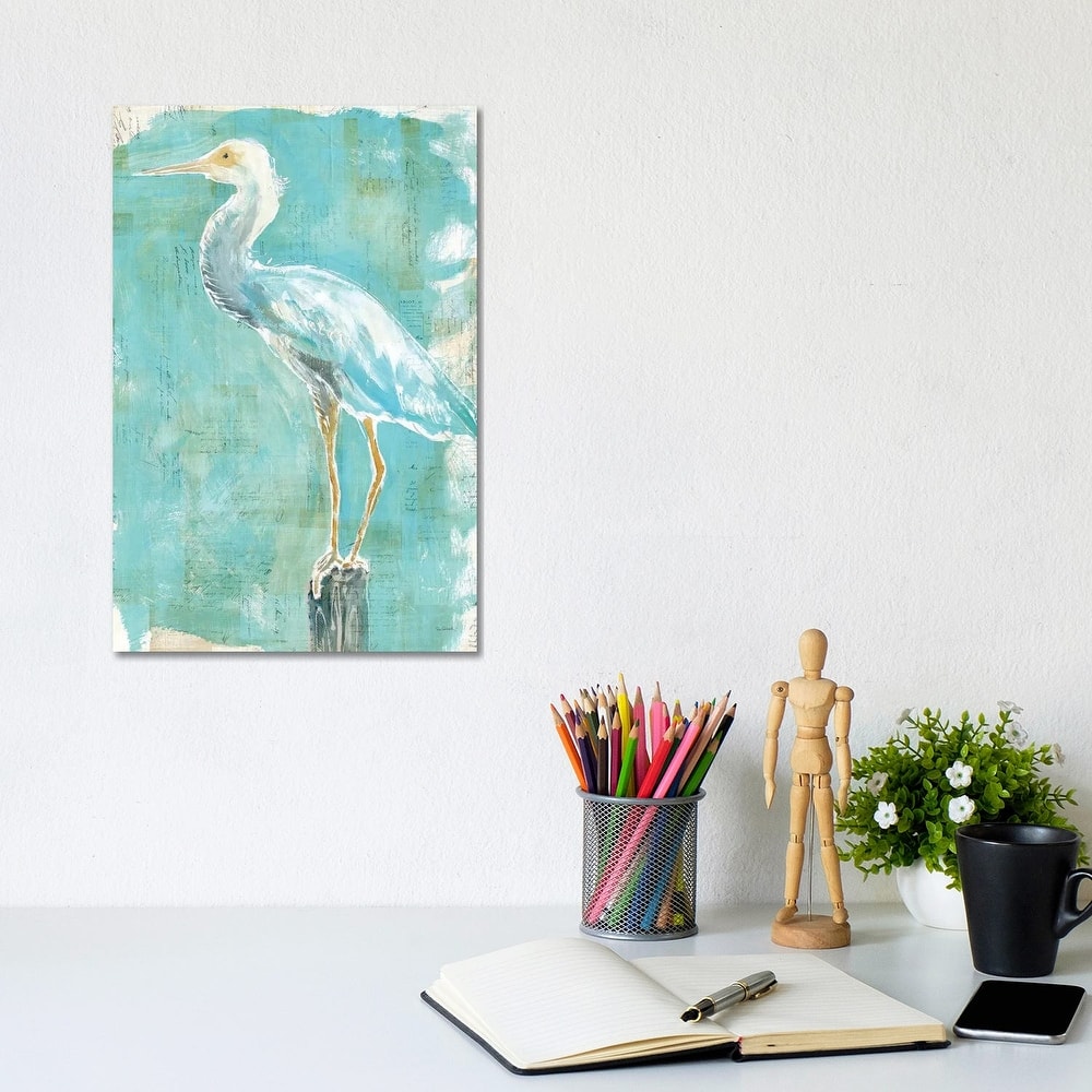 iCanvas "Coastal Egret II" by Sue Schlabach Canvas Print
