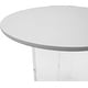 preview thumbnail 23 of 33, Valore Modern Wood Side End Table W Acrylic Base - Round Accent Center Coffee Table for Living Room Bedroom Home Office