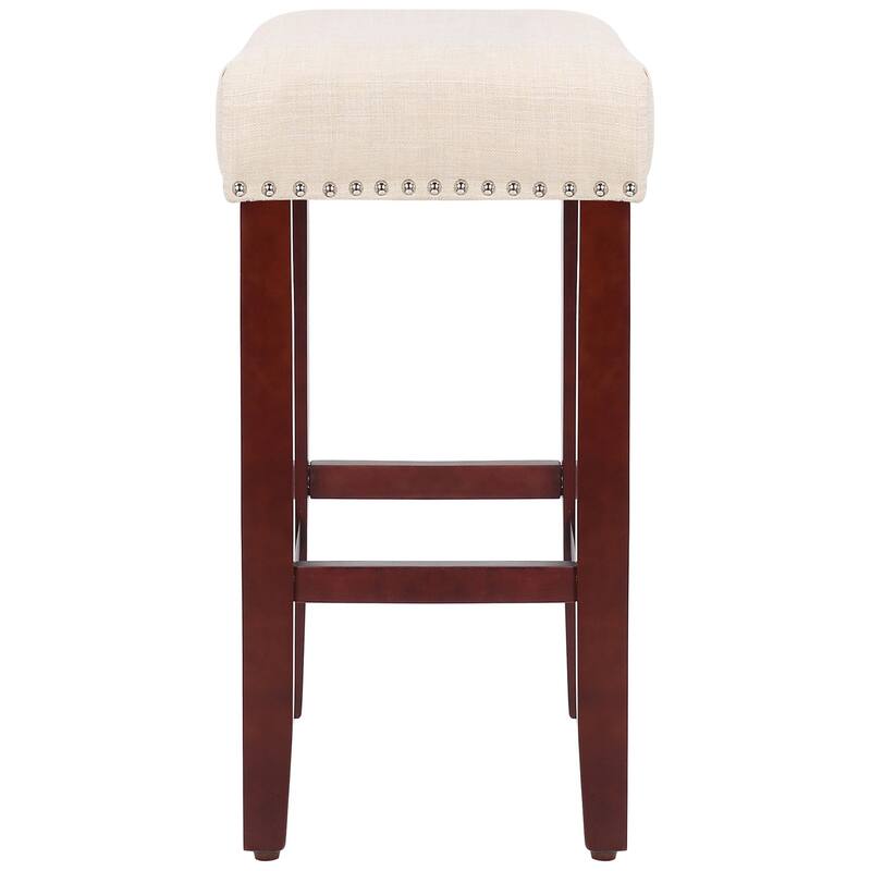 Jameson Upholstered Polyester Cherry 24 Inch Counter Stool (Set Of 2)