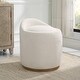 preview thumbnail 9 of 7, Uttermost 23186 Swirl 21" Wide Fabric Accent Stool