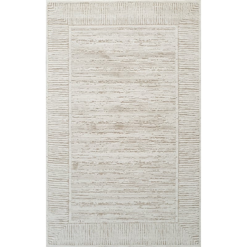 High-Low Savannah Rug - 5'0" x 7'10" - Beige/Brown