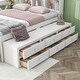 preview thumbnail 4 of 28, Modern Full Size Functional Storage Platform Bed with Drawers