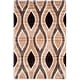 preview thumbnail 2 of 0, SAFAVIEH Miami Shag Elsche Ogee 1.5-inch Thick Rug 3' x 5' - Beige/Brown - Rectangle