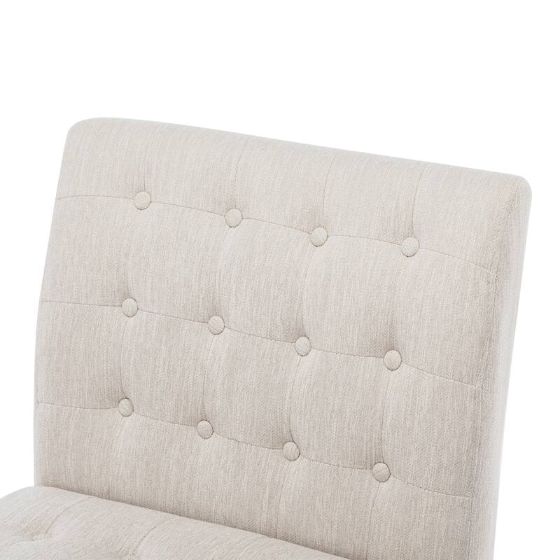 23" Button Tufted Accent Chairs (Set of 2)