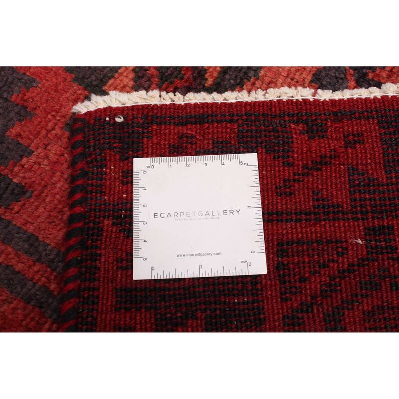 ECARPETGALLERY Hand-knotted Melis Vintage Red Wool Rug - 5'1 x 6'11