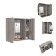 preview thumbnail 3 of 24, Artemisa Medicine Cabinet with Double Door, Mirror, and External Shelf