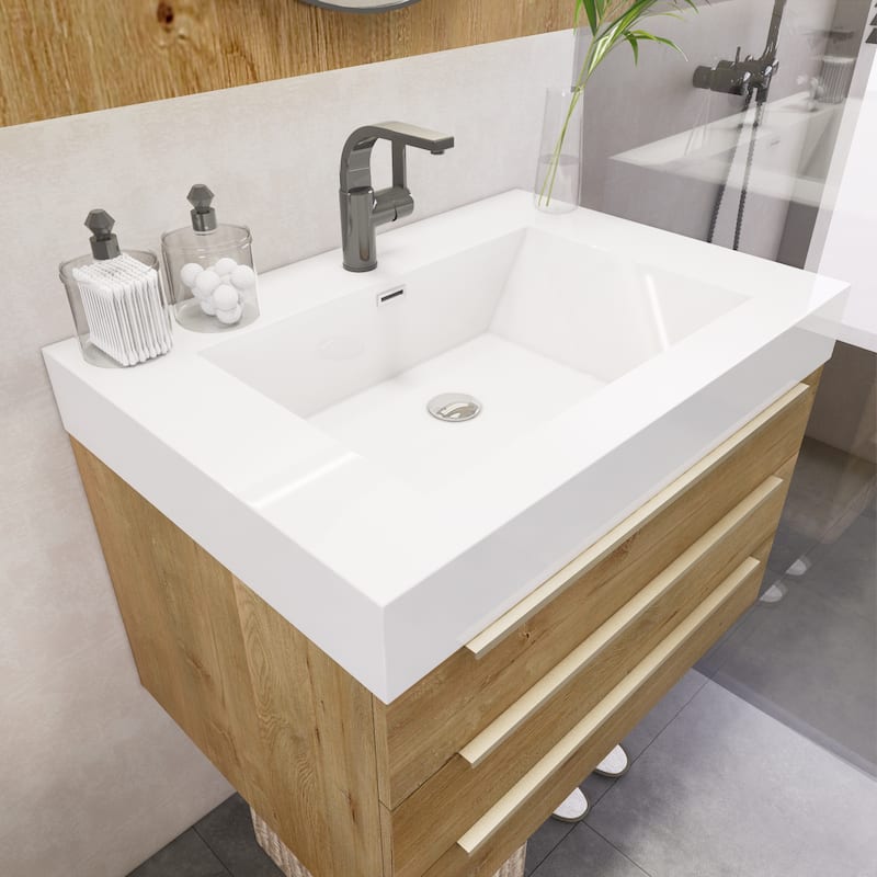 Noble 30" Wall Mounting Vanity with Reinforced Acrylic Sink