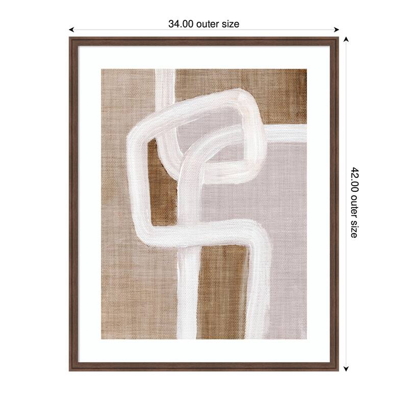 Kate and Laurel Framed Art rhythmic lines l by Nikita Jariwala