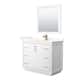 Option White / Giotto Quartz Top / Satin Bronze Hardware