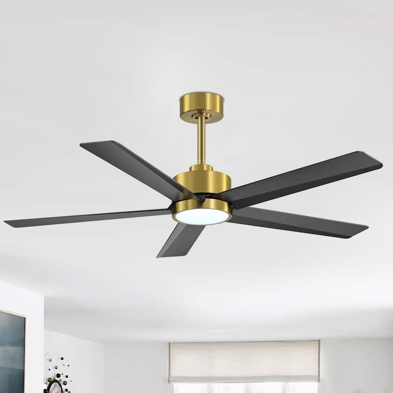 Breezary 65"/52"/42" 5-Blade LED Ceiling Fan with Light Kit and Remote