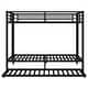 preview thumbnail 22 of 22, Black Metal Bunk Bed with Twin Size Trundle