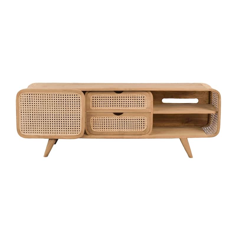 Farmhouse Solid Wood Teak TV Cabinet
