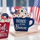 preview thumbnail 26 of 24, Glitzhome Set of 3 Wooden Patriotic Americana Table Signs Decor