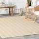 preview thumbnail 26 of 38, Home Conservatory Ticking Stripe Handwoven Indoor/Outdoor Area Rug