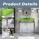 preview thumbnail 28 of 46, 24 inch Stainless Steel Freestanding Bathroom Vanity Set with Integrated Ceramic Sink