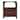 Artisan Furniture Solid WoodArched Edge 1 Drawer Bedside Brown