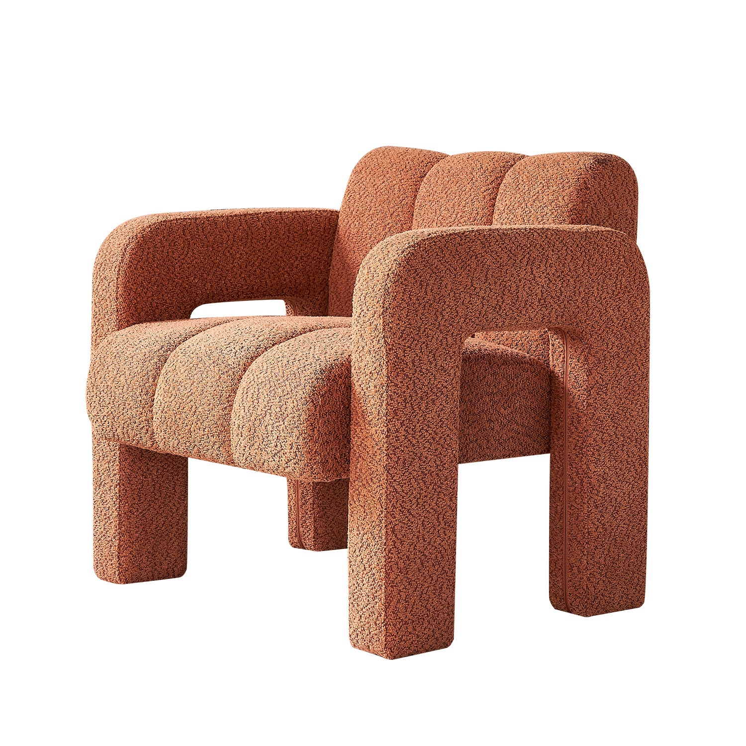 Square outlet barrel chair