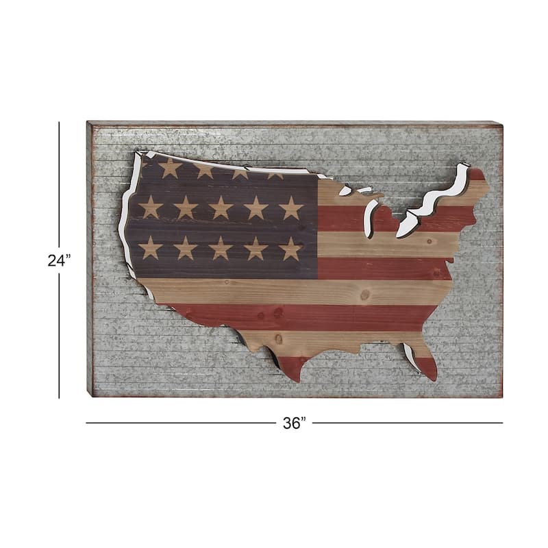 Benzara Metal and Wood Wall Decor