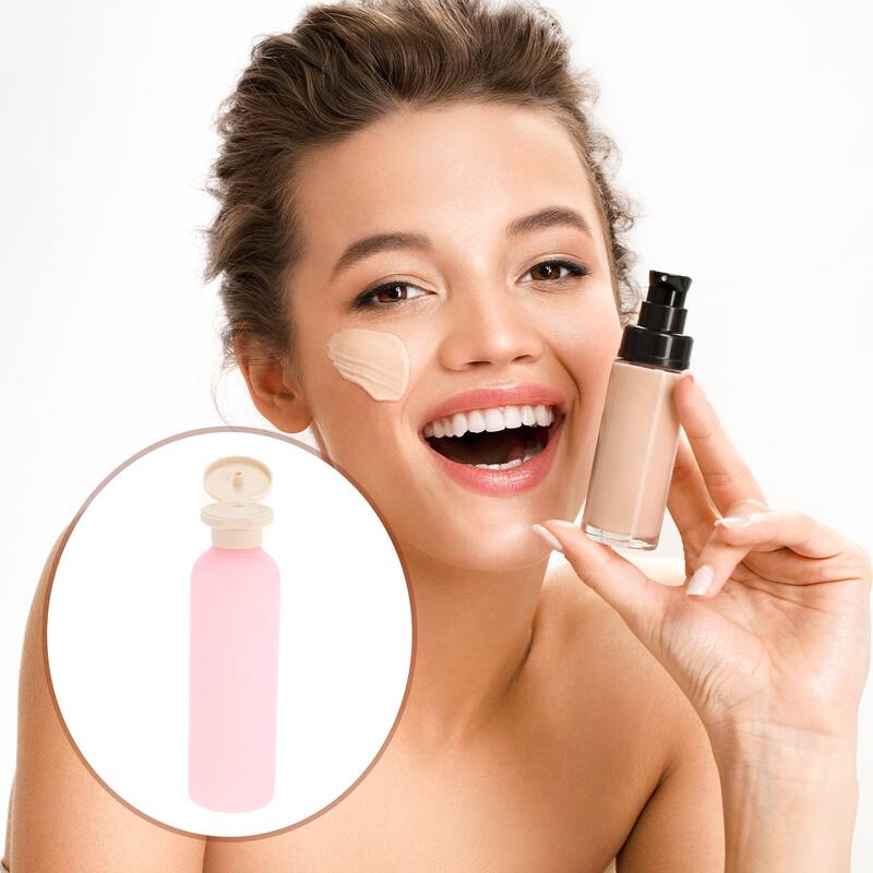 Flip Cap Soap Dispenser for Bathroom 1 Pc - Pink