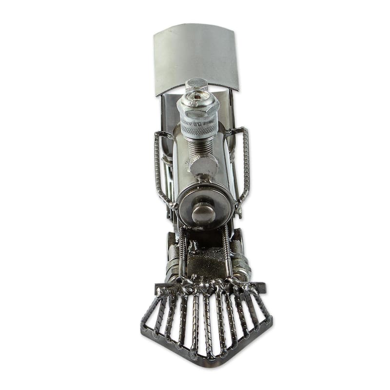 Novica Handmade Rustic Locomotive Auto Part Sculpture (7 Inch)