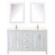 preview thumbnail 70 of 71, Daria 60 Inch Double Vanity, Cultured Marble Top, Medicine Cabinets