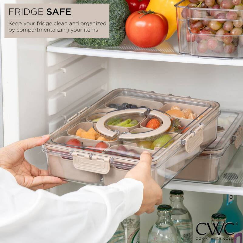 COOK WITH COLOR Snackle Box for Kids Lunch Box and Snack Container