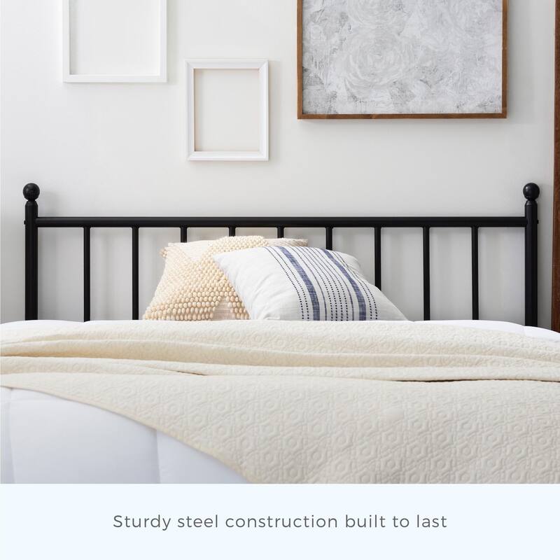 Brookside Ada Vertical Bar Traditional Metal Headboard