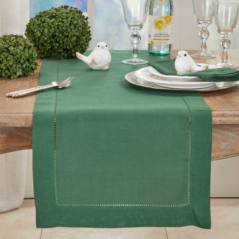 Classic Hemstitch Border Table Runner