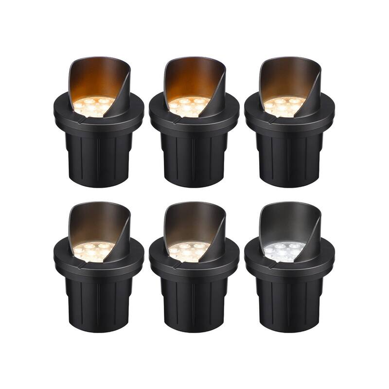 Landscape 5W Shielded Well Light Low Voltage 5CCT Selectable - 6pack - 6pack
