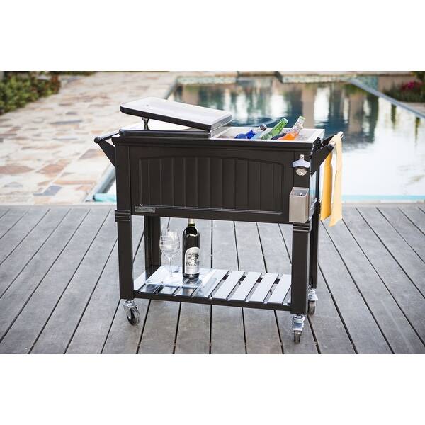 Shop Permasteel 80 Qt Furniture Style Patio Cooler Overstock 17040626