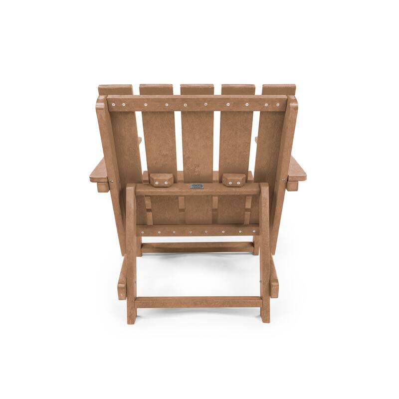 Amalfi Fully Assembled All-Weather HDPE Outdoor Folding Modern Adirondack Chair