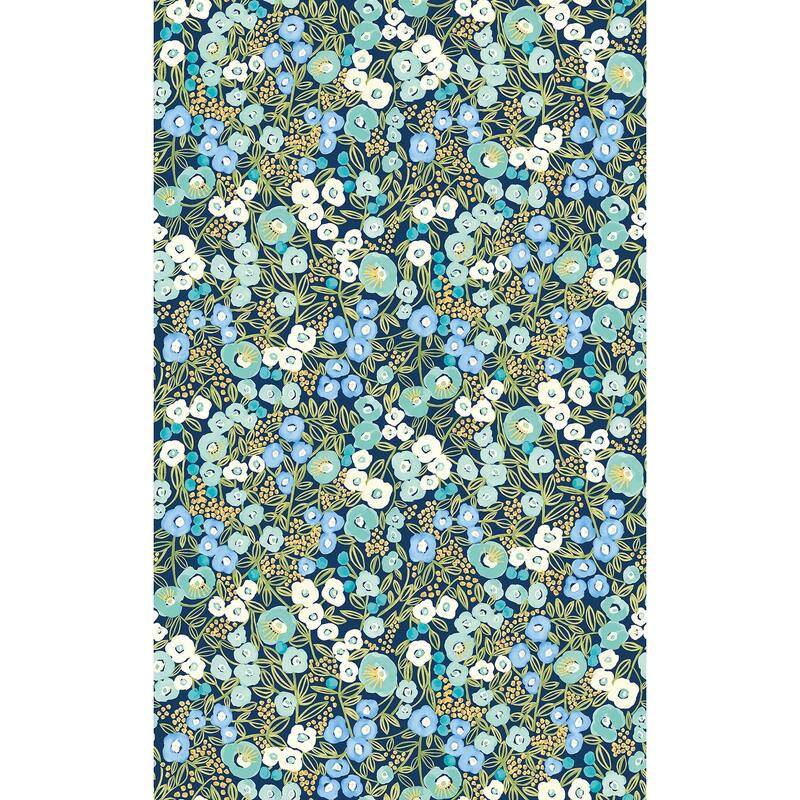 Flora Ditsy Blue Garden Wallpaper