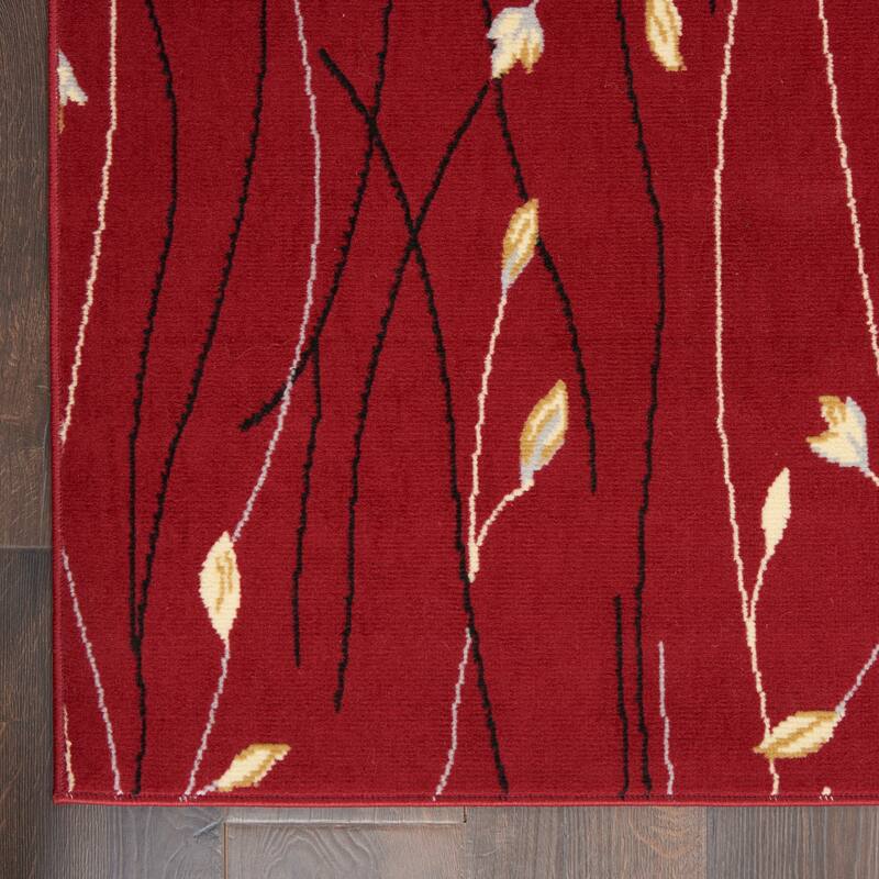 Nourison Grafix Floral Botanical Transitional Area Rug