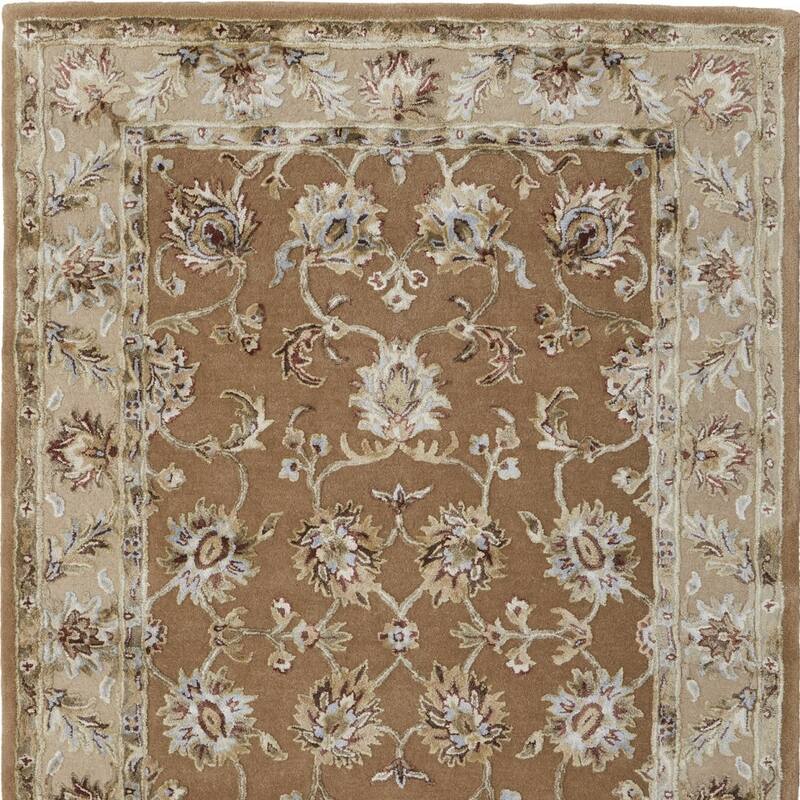 HomeRoots Floral Bohemian Rectangle Area Rug