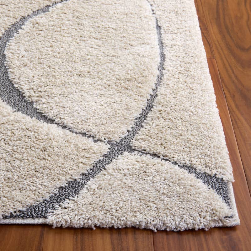 SAFAVIEH Florida Shag Staka Abstract Waves 1.2-inch Area Rug
