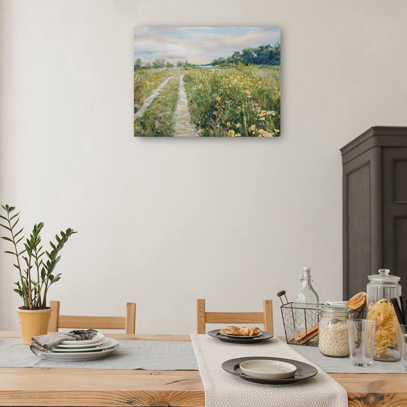 Meadow by the Lake By Studio Arts Canvas Art Print