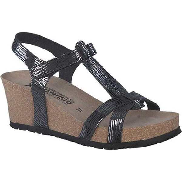 mephisto black patent leather sandals